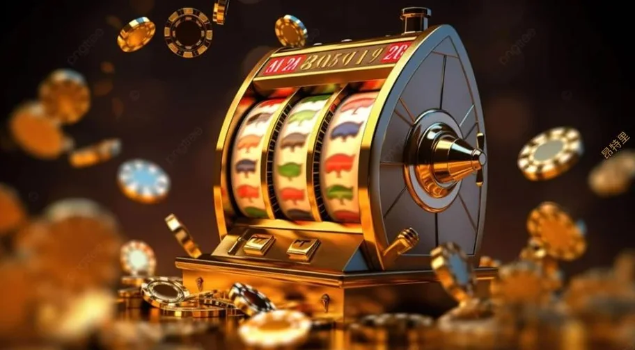 Tampilan permainan slot UANG4D dengan simbol reel berwarna